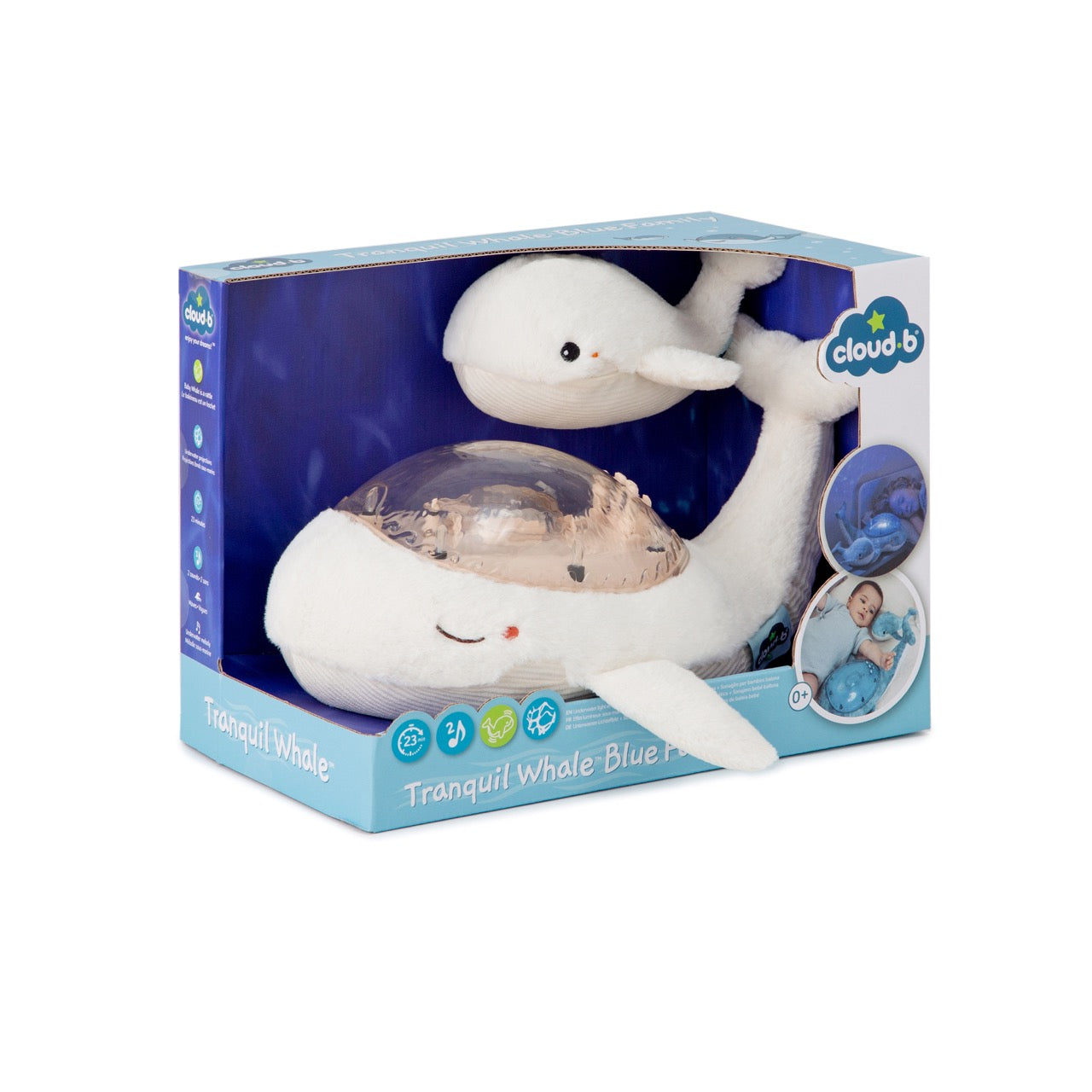 Tranquil Whale Family | White